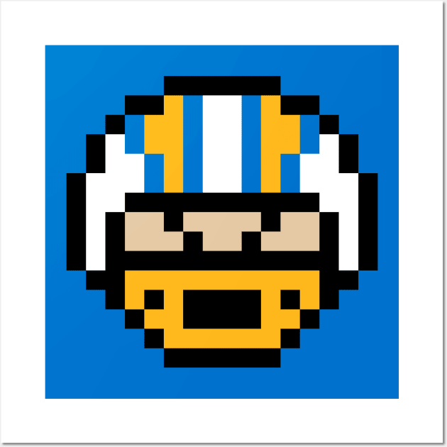 8-Bit Helmet - Los Angeles Wall Art by The Pixel League